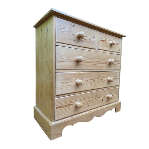 Solid pine chest drawers - pine,