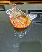 Vintage Clear Glass Swan