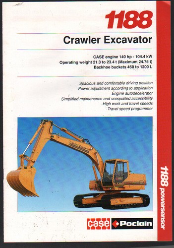 Case poclain 1188 crawler - case,