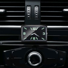 Square Luminous Car Dashboard Clock Stick-On Watch Quartz Clock Auto Accessories