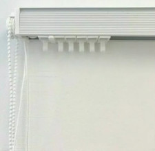 Vertical Blind Headrail Track Made to Measure White Aluminium Track Replacement