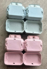 Egg boxes - Premium Pink and Light Blue Cardboard Coloured Cartons med - large