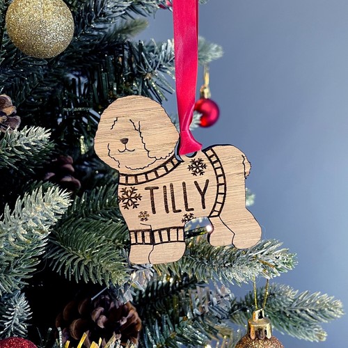 Personalised bichon frise dog - bichon,