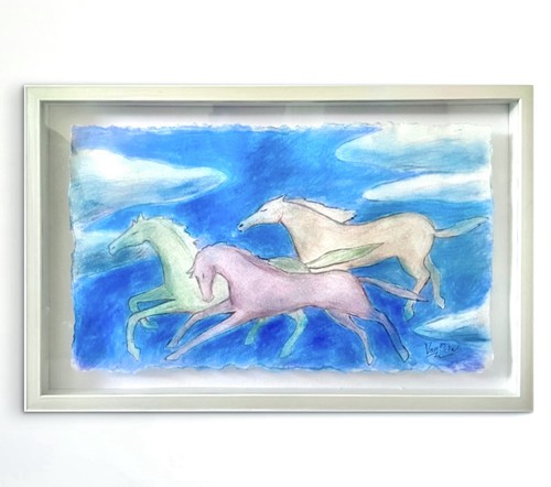 Original painting horses by - original, "horses"