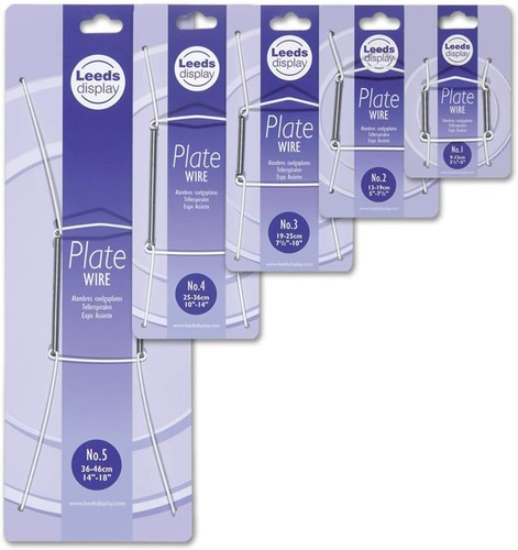 Wire plate hangers white - hangers,
