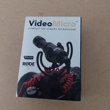 Rode VideoMicro compact on-camera microphone 3.5mm wired mic + Rycote Lyre mount
