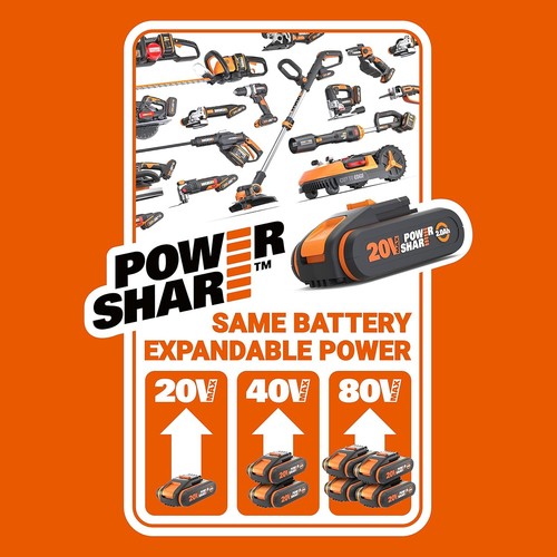 Worx sandeck cordless 1 - sandeck, 5-in-1
