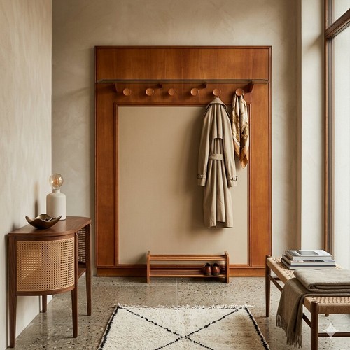 Vintage coat stand maple - vintage,