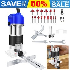 4000W Electric Hand Trimmer Palm Router Woodworking Laminate Wood Laminator 1/4"