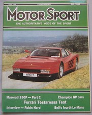 Motor Sport 07/1986 featuring