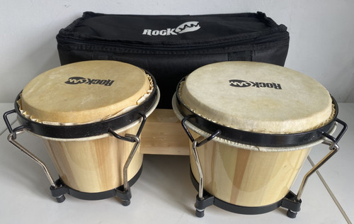 Rockjam bongo drum - rockjam, natural