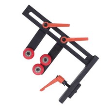 Wood Lathe Steady Rest L Shape Height Adjustable Cast Iron Lathe Center