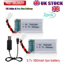 2pcs Lipo Battery 3.7V 380mAh