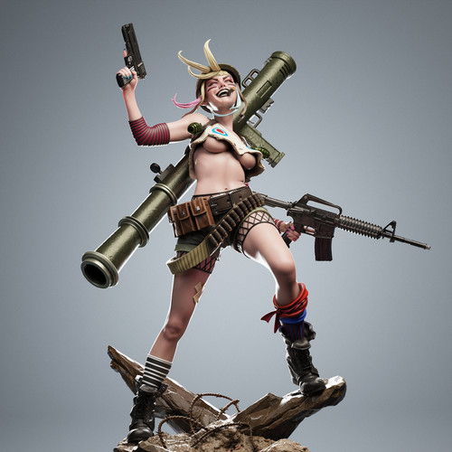 Tank girl scale hand - girl,, 1/6