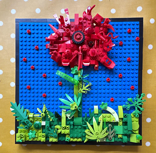 Lego brick mosaic - mosaic,