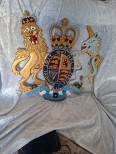 Cast Metal Royal Coat Of Arns