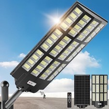 Lensun Solar Lights Outdoor, 6000W 1680pcs LED IP66 Waterproof Street Light
