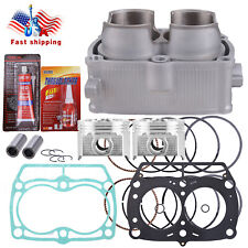 FOR POLARIS SPORTSMAN RANGER 700 PISTONS CYLINDER ENGINE GASKET KIT 02-09 MOTOR