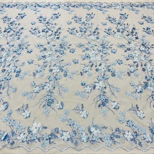 Floral lace fabric yard - floral,