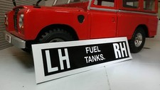 Land Rover Series 2a 3 Defender FFR Fuel Tank Switch Over Military Decal 526787