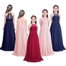 Girls Dresses Halter Gown