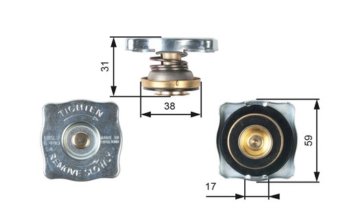 Gates rc130 cap radiator for - rc130,