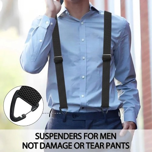 Heavy duty elastic suspenders - heavy,