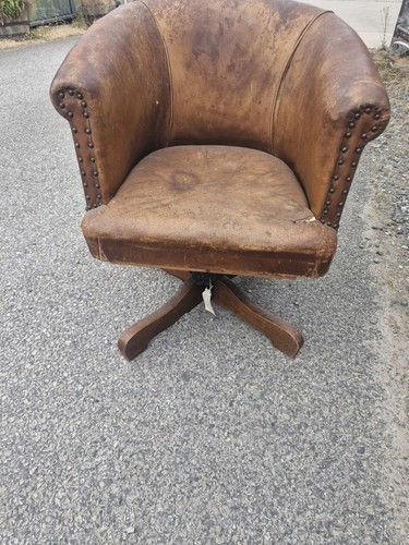 Vintage leather studded - vintage, swivel