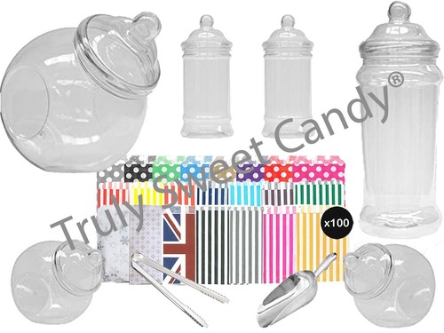 Plastic sweet jars styles - plastic,