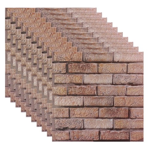 Stone brick effect pvc plastic - brick,