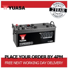 12V Super Heavy Duty Commercial Battery, 180Ah 1100CCA, Yuasa YBX1629