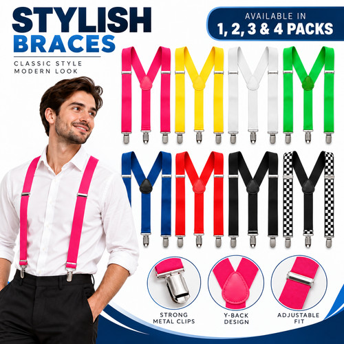 Heavy duty elastic suspenders - duty,