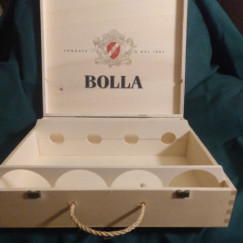 Bolla wooden wine box crate - bolla,