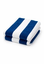 M&S Blue White Striped Extra
