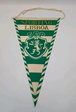 Sporting Lisbon 1970's Vintage Football Pennant 10.5" Portugal Free Post 