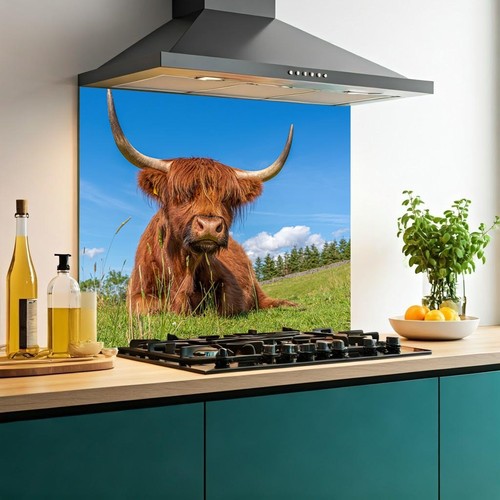 Printed glass kitchen - printed,