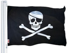 Jolly Roger Pirate Bones Flag