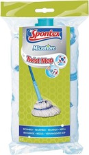 SPONTEX SET OF 4 REFILLS TWIST MOP MICROFIBER NEW