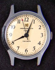 Ingersoll Triumph Blue Hands Men's Hand-Wind Vintage Watch -- Spares/Repairs