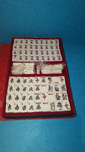 Chinese mahjong set case - set, in