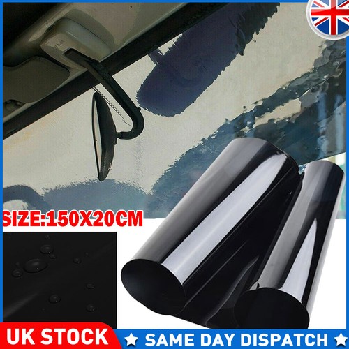 Black car sun visor - strip, tint