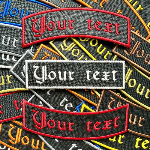 Personalised embroidered patch - personalised,