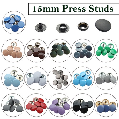 Press studs 15mm - press,