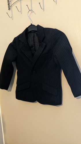 Boys black pin striped - , suit