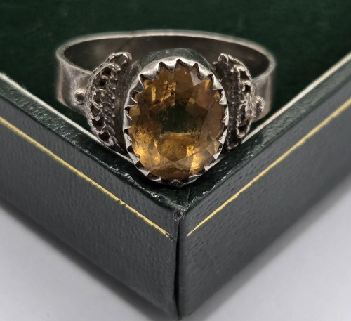 Vintage brazilian citrine 925 - vintage,