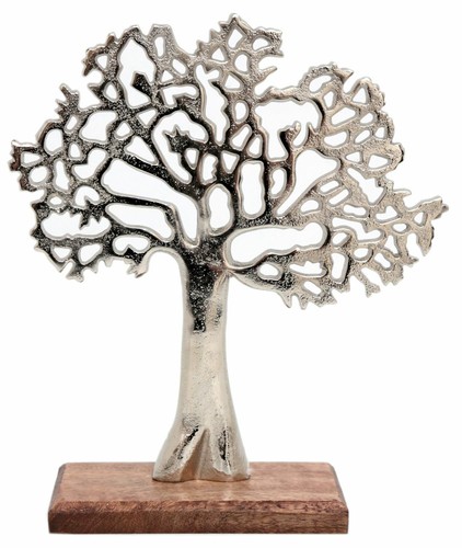 Silver metal tree - metal,