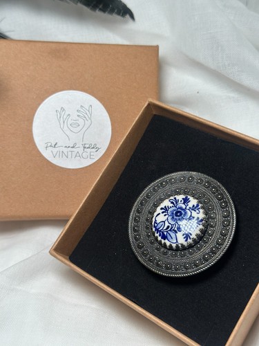 Vintage delft dutch necklace - delft,