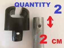 New 2 x Plum trampoline top cap for enclosure spare parts black ( no pole).