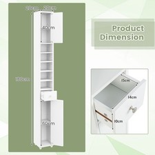 Slim Freestanding Storage