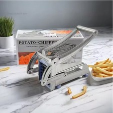 Chipper Potato Chip Chopper Cutter Slicer Maker & 2 Steel Edges French Fries